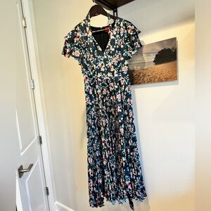 Monique Lhuillier Maxi Satin Dress